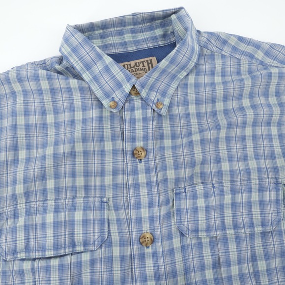 Duluth Trading Co Other - Duluth Trading Co Mens Plaid Short Sleeve Button Up Shirt Mens Medium
